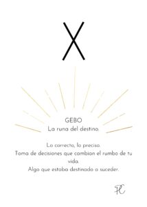 ᚷ Runa Gebo, la runa del destino